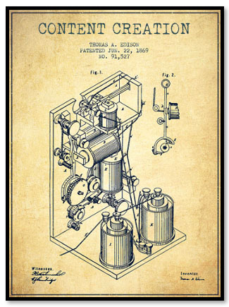 Content Creation - Telegraph Patent, 1869